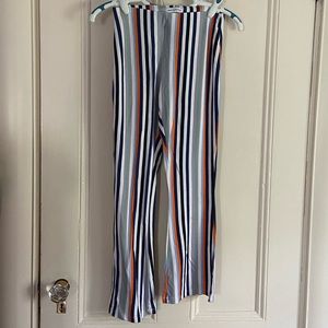 Urban Outfitters striped crop kick flare pants